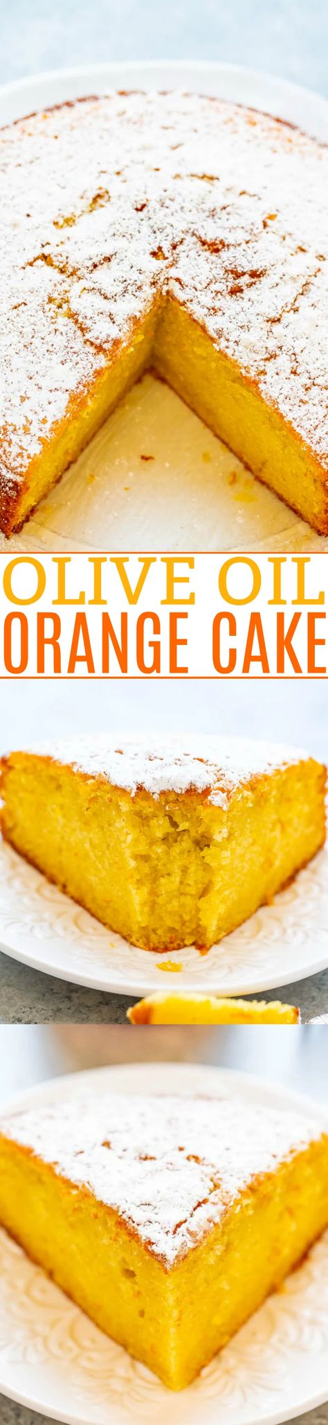 Orange Olive Oil Cake Recipe (So Easy!) - Averie Cooks Fresh Squeezed Orange Juice, Orange Olive Oil Cake, Orange Olive Oil, Olive Oil Cake Recipe, Squeezed Orange Juice, Oil Cake, Moist Cake, Olive Oil Cake, Recipes Cake