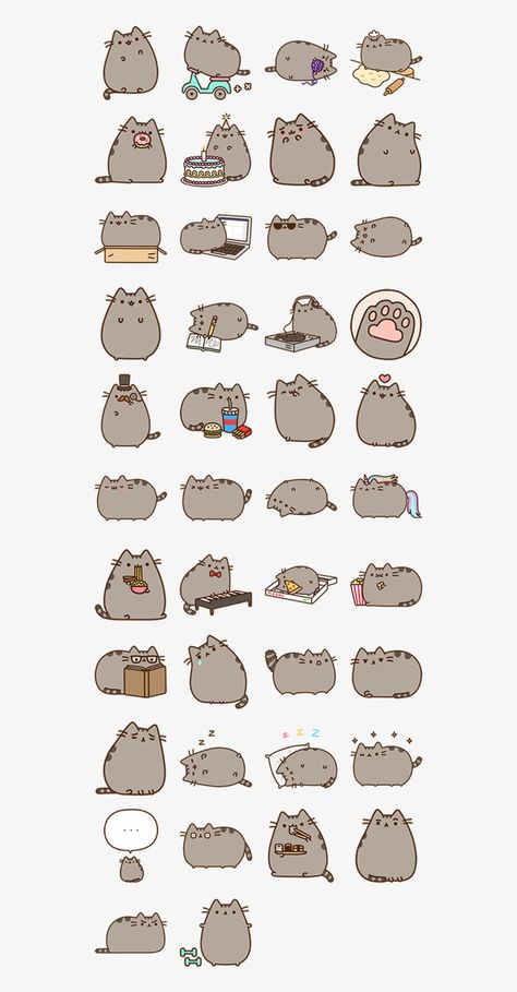 Pusheen Stickers, Pusheen Cute, Png Free Download, Cute Cat Drawing, Pusheen Cat, Paint And Sip, Kawaii Stickers, Pusheen, Cute Cars