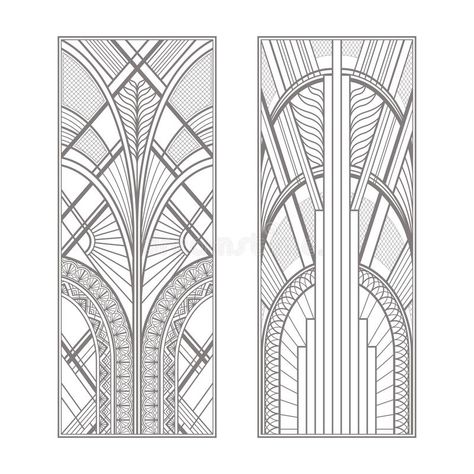 Art Deco Desen, Art Deco Panel, Art Deco Tattoo, Art Deco Stencil, Art Deco Elements, Deco Panel, Affiches D'art Déco, Art Deco Artwork, Gray Art