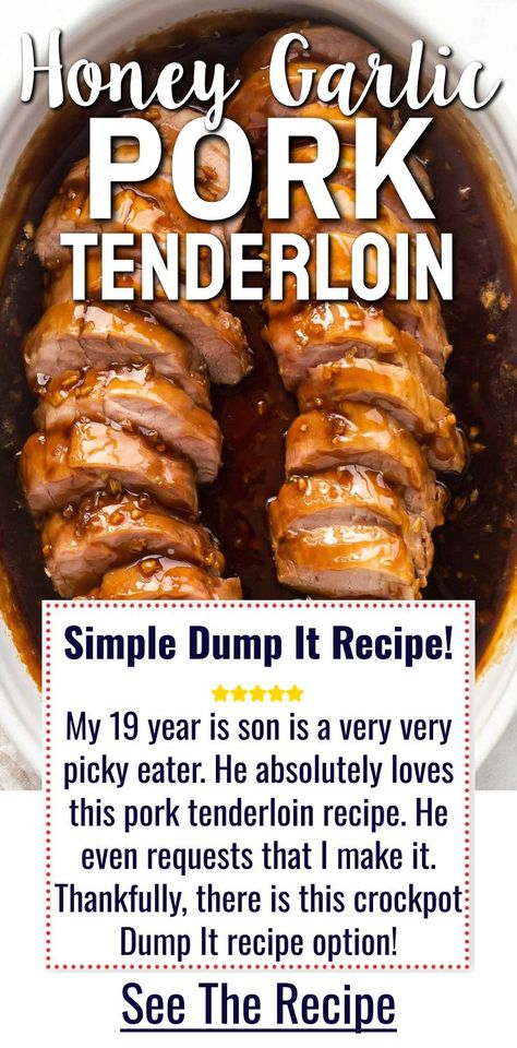 Honey Garlic Pork Tenderloin Pork Roast Crock Pot Recipes slow cooker pork tenderloin recipes easy sunday dinner ideas crockpot cheap dinners for a family budget weekly meals menu planning recipes easy pork loin recipes slow cooker crockpot easy dump and go crockpot dinner recipes for family with kids picky eaters cheap slow cooker recipes low budget meals easy family sunday dinner ideas comfort foods dirt cheap meals for large families Pork Roast Crock Pot, Roast Crock Pot Recipes, Pork Loin Recipes Slow Cooker, Easy Pork Loin Recipes, Pork Tenderloin Crock Pot Recipes, Honey Garlic Pork Tenderloin, Boneless Pork Loin Recipes, Tenderloin Recipes Crockpot, Roast Crock Pot