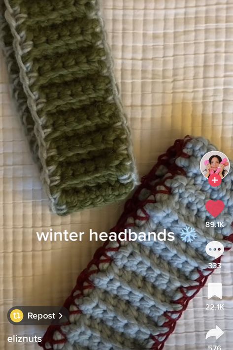 Best Crochet Gifts Ideas, Chunky Crochet Projects Ideas, Winter Headband Crochet, Crochet Headband Winter, Winter Crochet Aesthetic, Winter Headbands Crochet, Crochet Winter Projects, Easiest Crochet Projects, Easy Crochet Accessories