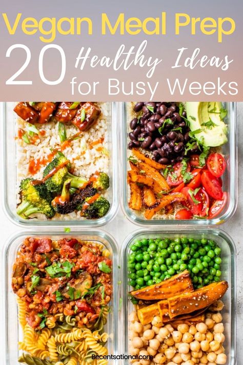 Weighloss Meals Easy Vegetarian, Quinoa Recipes Lunch Meal Prep, Meal Prep Healthy Vegetarian, Vegan Meal Prep Bowls, Vegan Snack Prep, Meal Prep Whole Foods, Vegetarian Lunch Prep For The Week, Easy Vegetarian Meal Prep Lunches, Vegetarian Lunch Meal Prep For The Week