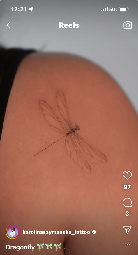 Dragonfly Sternum Tattoo Women, Dragon Fly Tattoo For Women Simple, Dragonfly Tattoo Wrist, Dragonfly Tattoo Designs For Women, Dragonfly Neck Tattoo, Dragon Fly Tattoo Simple, Dragonfly Tattoo For Women, Fine Line Dragonfly Tattoo, Small Dragonfly Tattoo