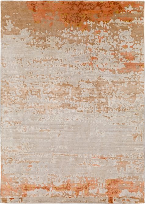 Ephemeral EPH1001 Area Rug from the collection at Modern Area Rugs Carpet Orange, Presidential Suite, Orange Carpet, Surya Rug, Surya Rugs, Rug Direct, Orange Area Rug, Silk Rug, Fabric Texture