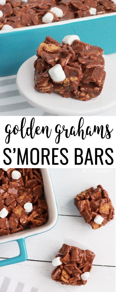 Golden Grahams Smores Bars Easy, Smores Bars With Golden Grahams, Golden Grahams Treats, Golden Graham Smores Bars, Golden Graham Bars, Golden Graham Treats, Graham Bars, Golden Graham Smores, Golden Grahams Smores Bars