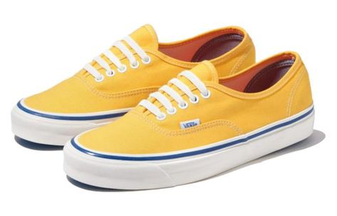 VN0A5JMQYLW Vans Authentic, Anaheim, Skate Shoes, Yellow Blue, Shoe Collection, Sneakers, Yellow, Blue, Quick Saves