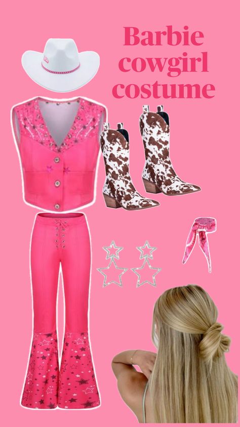 Cute inspo for Cowgirl Barbie costume Cowgirl Barbie, Barbie Halloween Costume, Barbie Halloween, Barbie Costume, Cowgirl Costume, Group Costumes, Halloween Costume Ideas, Costume Ideas, Halloween Costume