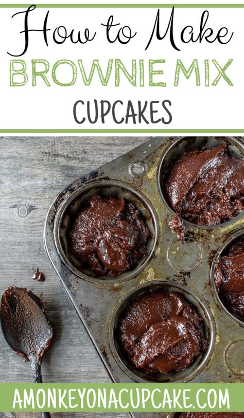 Cupcakes are a treat that no one can really resist – even when on a strict diet as it may jolly well be a part of the cheat day. They can be made from just about every type of box mix you see in the supermarkets and can be altered to suit your style and taste. #cupcakes #browniecupcakes #cakemixbrownies How To Make Brownie Cupcakes, Brownie Mix Cupcakes Recipes, Brownie Mix Muffins, Brownies In Cupcake Liners, Cupcakes Using Box Mixes, Brownie Muffins From Mix Boxes, Brownie Cupcakes Recipes, Brownies In Cupcake Pan, Brownie Cupcakes From Mix Boxes