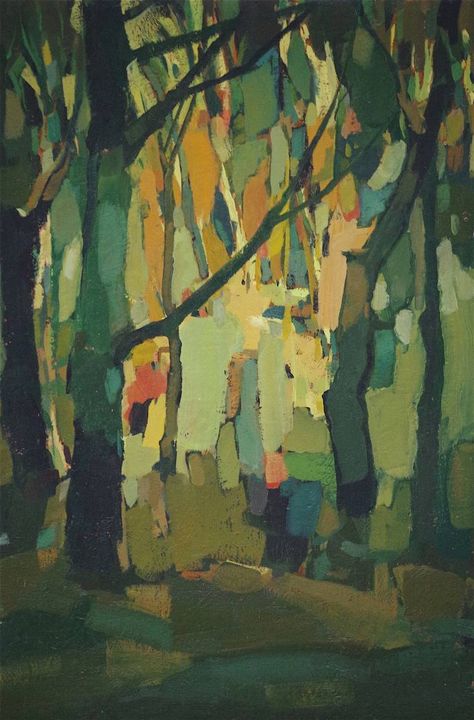 Forest Abstract, Expressionist Landscape, Abstract Tree Painting, Forest Painting, Forest Art, Abstract Art Landscape, Abstract Landscape Painting, Forest Landscape, Landscape Artist