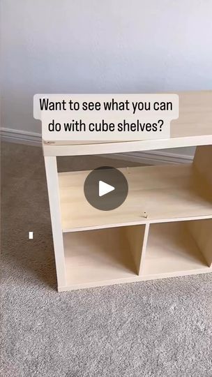 173K views · 947 reactions | I took these broken 2x2 IKEA Kallax cube shelves and built this new craft table! #ikeahack #ikeakallax #diyhomeprojects  Full Blog Tutorial: https://designingparkside.com/ikea-kallax-shelf-hack-diy-craft-table/ | Designing Parkside Ikea 9 Cube Storage Hack, Cube Organizer Night Stand Ideas, Cube Shelf Living Room, Cube Organization Ideas, Ikea Kallax 2x2 Hack, Kallax Table Hack, Kallax Table, Cube Shelf Ideas, Diy Cube Storage Makeover