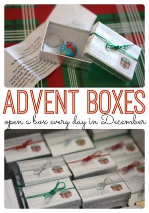 Advent Boxes Advent Boxes, House In The Country, Advent Box, The Goodness Of God, Goodness Of God, Christ Centered Christmas, Advent Activities, Festive Crafts, The Blessing