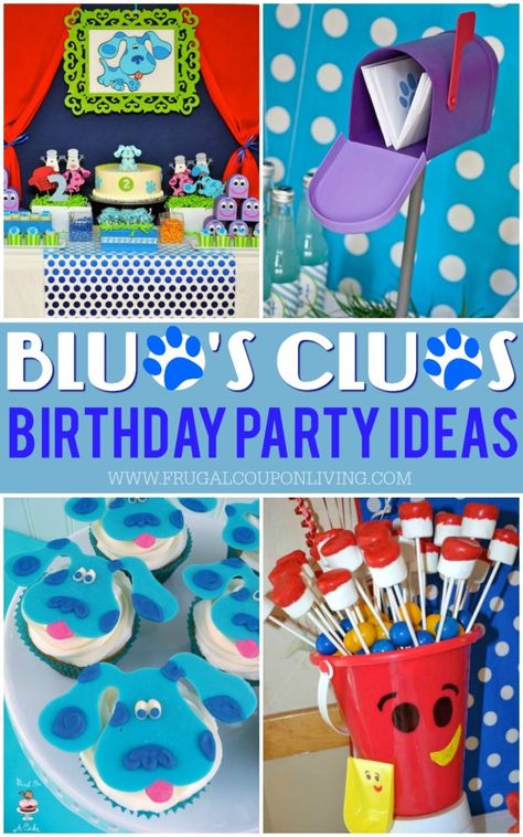 Do you have a birthday party to get ready for? We came up with some of the most creative Blue's Clues Party Ideas to perfect your theme party! #blueclues #party #birthday #partyideas #bluecluesparty #dog #dogparty #birthdayparty Blues Clues Birthday Party Decoration Diy, Blues Clues Birthday Party, Blue's Clues Birthday, Blues Clues Birthday, Blue's Clues Birthday Party, Cat Mad, Themes Party, Clue Party, Blue Birthday Parties