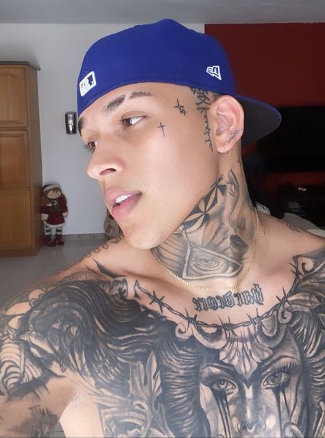 Best Face Tattoos For Men, Small Face Tattoo Men, Sideburn Tattoo Guys, Mens Face Tattoos, Face Tattoo Ideas, Hals Tattoo, Small Face Tattoos, Face Tats, Tatted Men