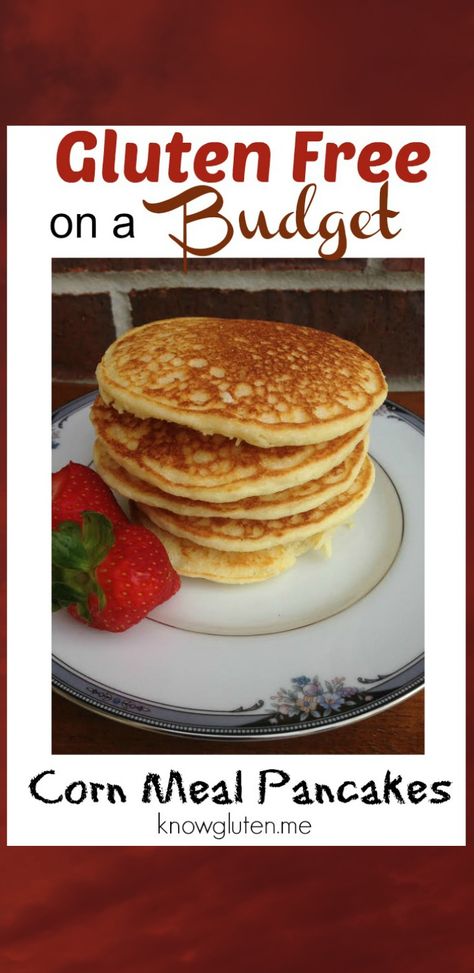 Gluten Free Corn Pancakes, Gluten Free Cornmeal Pancakes, Corn Flour Pancakes, Gf Pancakes, Pancakes Muffins, Cornmeal Recipes, Cornmeal Pancakes, Dessert Sans Gluten, Corn Meal