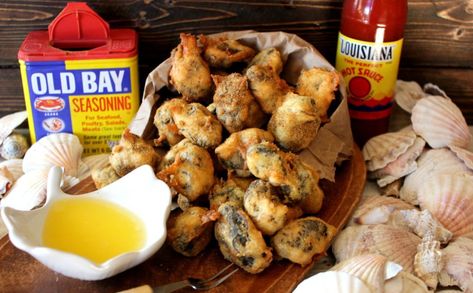 'Popcorn' Oysters Recipe | SideChef Oyster Recipes No Shell, Seasoned Popcorn, Deep Fried Oysters, Grilled Oysters, Oyster Recipes, Fried Oysters, Tartar Sauce, Seafood Dinner, Sea Food