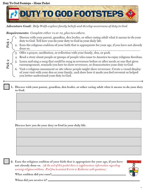 Wolf Scouts: Duty to God | Parties, Cub Scouts, Home Org | The Secret Exploits of Katheine Miller Lion Scouts, Cub Scout Law, Cub Scout Skits, Cub Scout Patches, Cub Scout Games, Cub Scout Uniform, Cub Scouts Wolf, Free Family Tree Template, Cub Scouts Bear