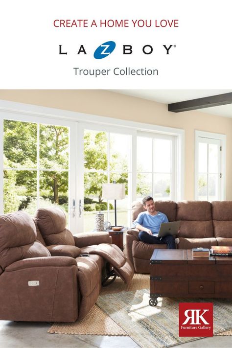 La-Z-Boy Trouper Collection Prince George Bc, Furniture Gallery, Cozy Chair, La Z Boy, Stylish Sofa, Prince George, Recliner Chair, Innovation Design, Sectional Sofa