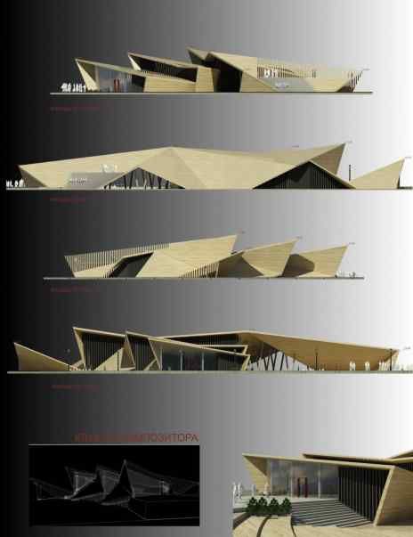 Triangular Architecture, Folding Architecture, Origami Architecture, Concept Models Architecture, Architecture Presentation Board, Architecture Concept Diagram, Public Architecture, Architecture Design Drawing, Roof Architecture