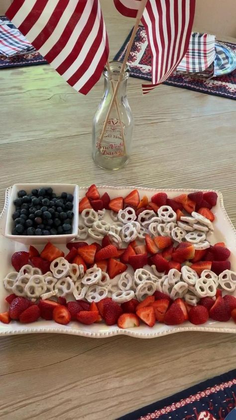 July Baby Birthday, 1st Birthday Foods, Yogurt Pretzels, Western Birthday Party, Boys First Birthday Party Ideas, 2024 Aesthetic, Western Birthday, Strawberries Blueberries, Fourth Of July Food