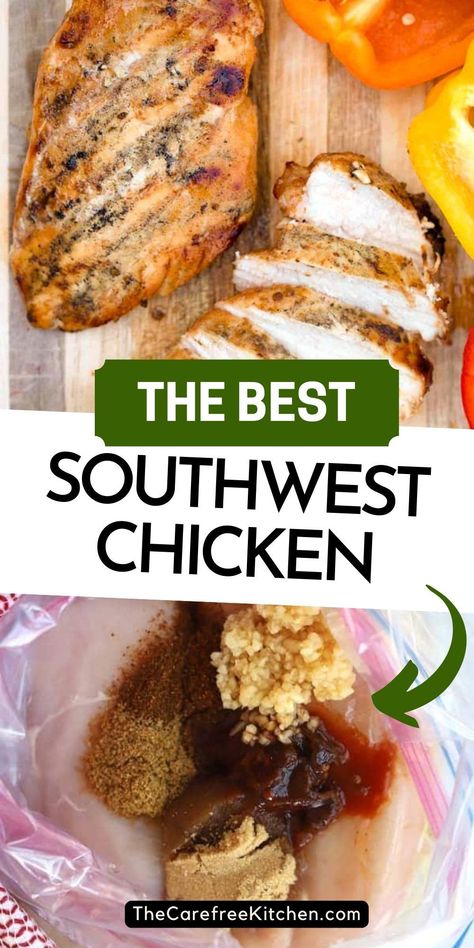 Southwest Chicken Recipes Easy, Southwestern Chicken Recipes, Southern Chicken Marinade, Southwest Seasoned Chicken, Southwest Chicken Marinade For The Grill, Southwest Marinade For Chicken, Key West Chicken Marinade, Southwest Chicken Seasoning, Southwestern Chicken Marinade