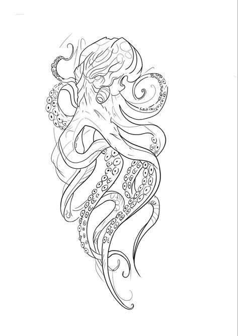 Sketch Greek Mythology, Mythology Tattoo Ideas, Greek Mythology Tattoo Ideas, Mythical Tattoos, Siren Tattoo, Female References, Octopus Tattoo Design, Octopus Tattoos, Greek Mythology Tattoos