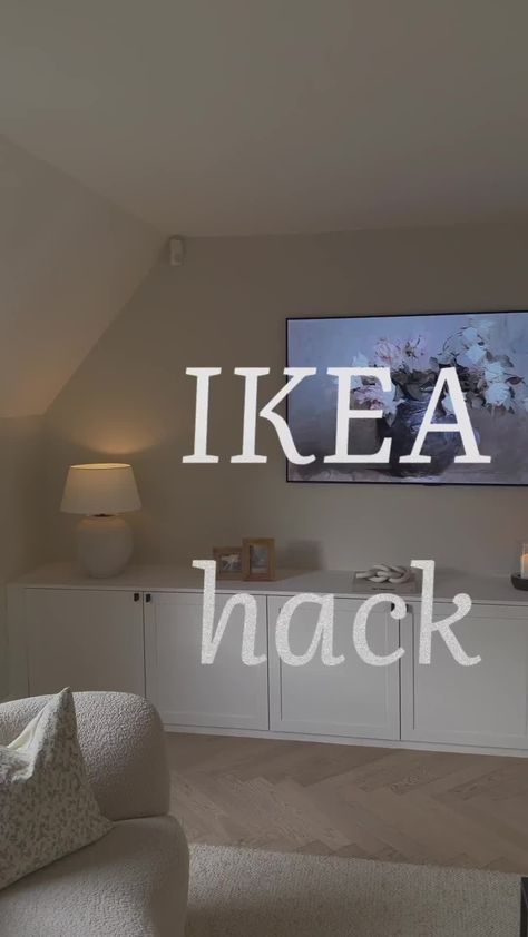 IKEA Hacks & Ideas | Inspiration | Gadgets | Houseware & more | ⚒️ IKEA BESTA Hack ⚒️ @lintemporel.home embarked on a creative journey 🚀 to design custom-made furniture, ultimately choosing the BESTA... | Instagram High Baseboards, Ikea Tv Console, Built In Tv Unit, Ikea Tv Unit, Built In Tv Cabinet, Ikea Hack Living Room, Ikea Hemnes Shoe Cabinet, Ikea Bestå Hack, Besta Hack