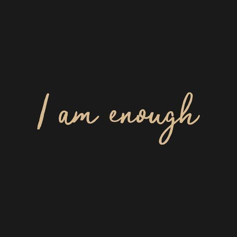 Quotes Enough, I Am Enough Quotes, Wall Hangings Art, Enough Quotes, Black Background Quotes, Enough Tattoo, Enough Is Enough Quotes, God Tattoos, Motiverende Quotes