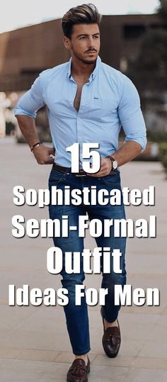 15 Sophisticated Sem Mens Semi Formal Outfit, Chinos And Blazer, Outfit Hombre Casual, Semi Formal Wedding Attire, Men's Semi Formal, Formal Wedding Attire, Casual Wedding Attire, Formal Dresses For Men, Party Outfit Men