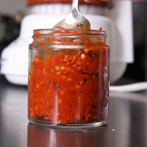 How to Use Chile Pastes — How to Make Chili Paste — Eat Well 101 Red Chili Paste, How To Make Chili, Spicy Dipping Sauce, Mustard Pickles, Pepper Paste, Raw Carrots, Habanero Peppers, Small Tomatoes, Chili Paste