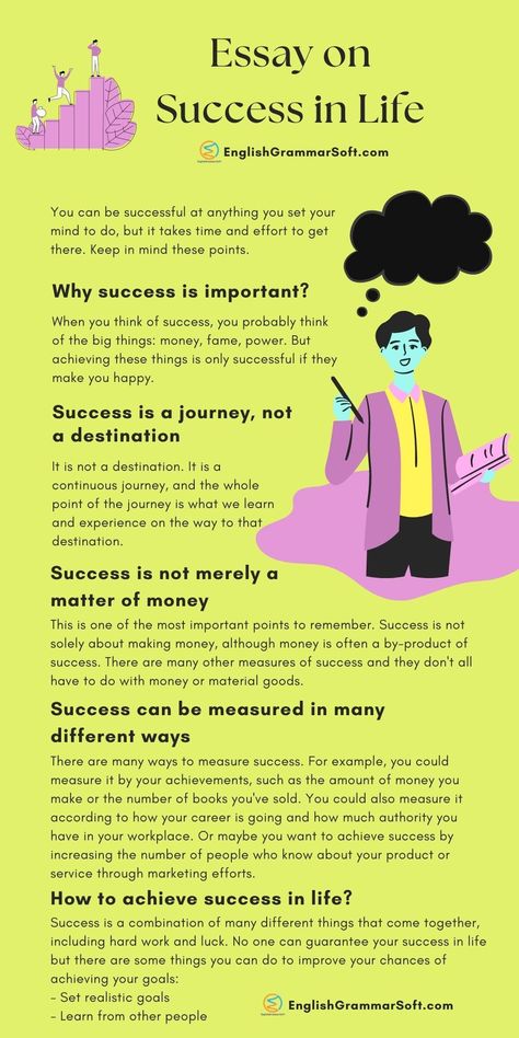 Essay on Success in Life (1500 Words) Goals Drawing, Essay Writing Examples, Study English Language, Reading Comprehension Lessons, Essay Writing Skills, Success In Life, English Vocab, Learn English Grammar, Interesting English Words