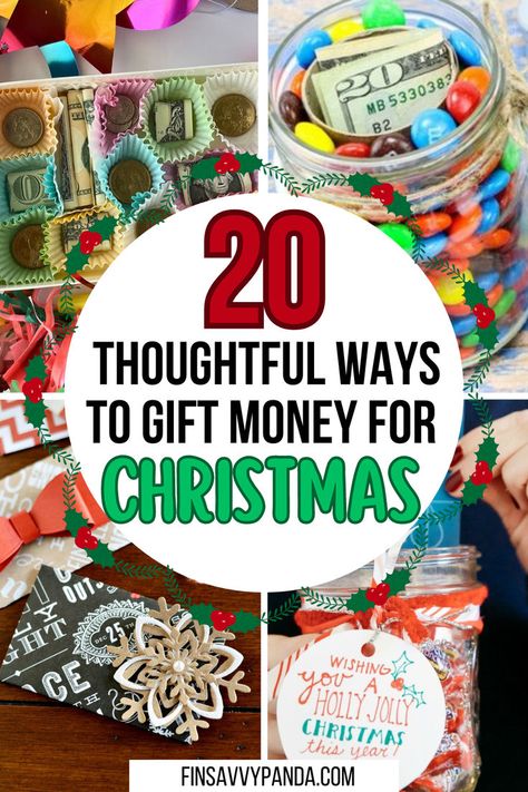 Ring in the holiday season with fun and creative Christmas money gift ideas! Whether you're crafting a cute or funny presentation, these ideas offer unique ways to give money for Christmas. Perfect for both women and men, try using a balloon or other Christmas crafts to make the gift extra fun and memorable for everyone! Fun Ways To Gift Money, Money Gift Ideas For Christmas, Fun Ways To Give Money, Ways To Gift Money, Money Gifts Christmas, Ways To Give Money, Money Gift Ideas, Wrapping Money, Gift Card Presentation