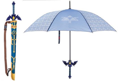 Zelda: Song of Storms Umbrella Master Sword - Merchoid Loz Merch, Max Drawing, Zelda Merchandise, Legend Of Zelda Merchandise, Zelda Diy, Zelda Gifts, Sun Song, Link Cosplay, Botw Zelda