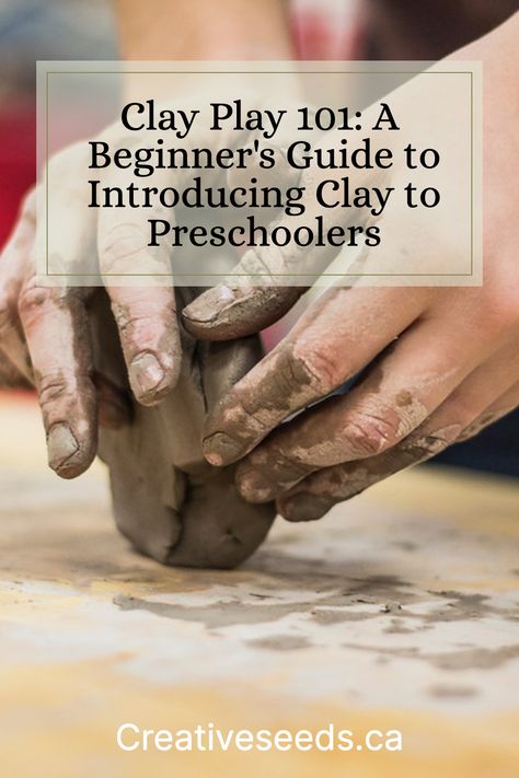 Unlock the endless possibilities of play-based art with this ultimate beginner's guide to clay. Dive in and explore how you can create a fun and creative clay experience for your preschooler, while fostering their imaginations and motor skills. Let's get messy! Clay Play Preschool, Clay For Preschoolers, Clay Beginner, Diy Nature, Sensory Activities Toddlers, Play Clay, Outdoor Crafts, Preschool Books, Play Based