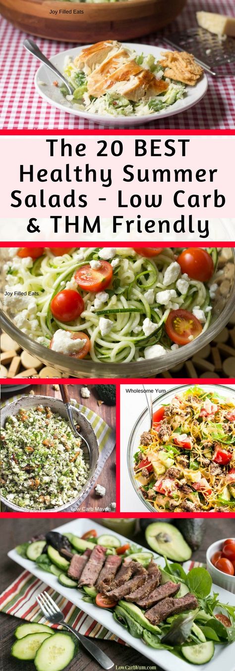 Thm E Salads, Trim Healthy Mama Salads, Thm Salad, Fibro Diet, Low Carb Summer Recipes, Vsg Diet, Thm Salads, Thm Lunch, Too Hot To Cook