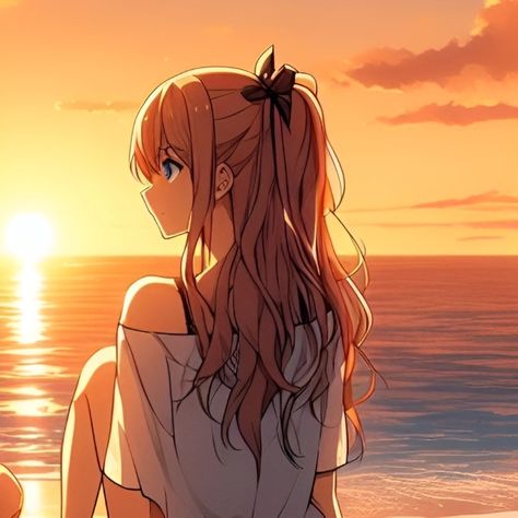 Couple Dp Anime Cute, Summer Matching Pfp Couple, Beach Matching Pfp, Anime Couple Avatar, Couple Avatar For Ml, Summer Matching Pfp, Pp Couple Cool, Matching Anime Pfps Couple, Couple Dp Anime