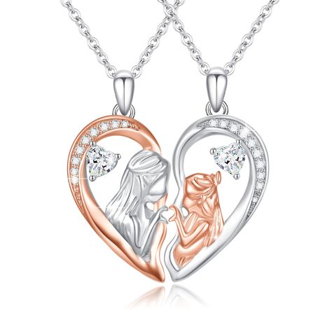 PRICES MAY VARY. 💕【 Matching Mother and Daughter Pendant Necklaces - Mother's love is forever 】 This necklace is a mother-daughter bond, letting the daughter or mom know that you are with her all the time, never separated. Two lovely matching mother and girl necklaces with a stylish design, this necklace has a special meaning as a reminder of your love, gratitude and blessings to those you care about. 💕【Mother Daughter Necklaces Set for 2】This 925 Sterling Silver Necklace set can be divided in Christmas Gift For Mom From Daughter, Jared Cameron, Mom And Daughter Jewelry, Daughter Necklaces, Mom Daughter Jewelry, Mom Daughter Necklace, Christmas Presents For Moms, Mother Daughter Necklaces Set, Mom Vibes