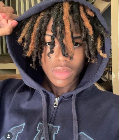 Cute Boy With Dreads, Fine 12 Year Boy Black Dreads, Fine Dreadheads 13 Yo, Aesthetic Dreadlocks, Fluffy Locs, Short Dreadlocks Hairstyles, Pretty Dreads, Dyed Dreads, Dread Hairstyles For Men