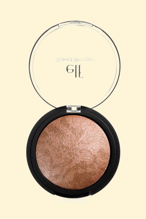 Your best bet for tasteful shimmer, this lightweight baked formula also contains a slew of moisturizing active ingredients like rose, jojoba, and grape.  E.L.F. Studio Baked Bronzer, $3.99; walmart.com. Drugstore Bronzer, Eyeshadow Palette Storage, Best Face Makeup, Shimmer Bronzer, Best Bronzer, Too Faced Bronzer, Eyes Lips Face, Elf Cosmetics, Makeup Stuff