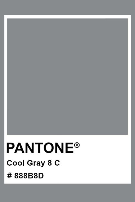 Aritzia Aesthetic, Gray Hex, Pantone Matching System, Pantone Color Chart, Pantone Swatches, Pantone Palette, Color Symbolism, Pantone Colour Palettes, Color Chip