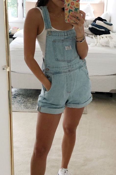 Denim Overalls Women Casual Pants #Denim #Overalls #Women #Casual #Pants Magical Outfits, Womens Denim Overalls, Chloe Sevigny, Jumpsuit Outfit, Denim Romper, Elle Fanning, Overalls Women, Cara Delevingne, Cute Summer Outfits