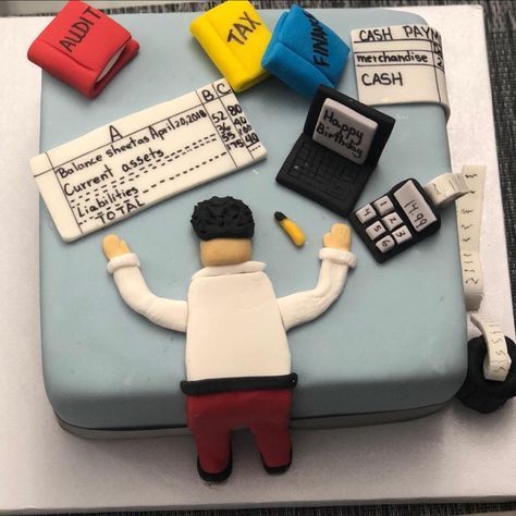 Accountants birthday cake | Birthday cake for husband, Cake for husband, Cool birthday cakes Graduation Cake Accounting, Birthday Cake For Accountant, Accountant Retirement Cake, Finance Cake Ideas, Cake For Accountant, Cake For Chartered Accountant, Accountant Cake Ideas, Cakes For Bankers, Office Theme Cake