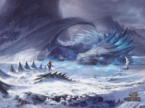 Dragon World, Ice Dragon, Fantasy Beasts, 다크 판타지, Dragon Pictures, Fantasy Creatures Art, Fantasy Monster, Dragon Artwork, Mythical Creatures Art