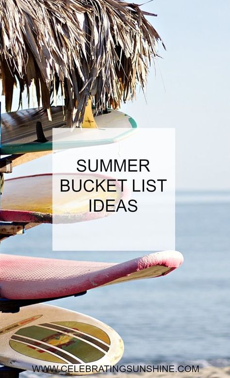 This is a summer bucket list - some ideas and ways to make the most of your summer, enjoy the weather, your family, and your friends. Bucket List 2023 Ideas, Summer Bucket List 2023 Ideas, Best Summer Playlist, Bucket List For Adults, Summer 2023 Ideas, Summer Activities For Adults, Summer Activities For Families, Fun Things To Do Outside, Fun Summer Bucket List