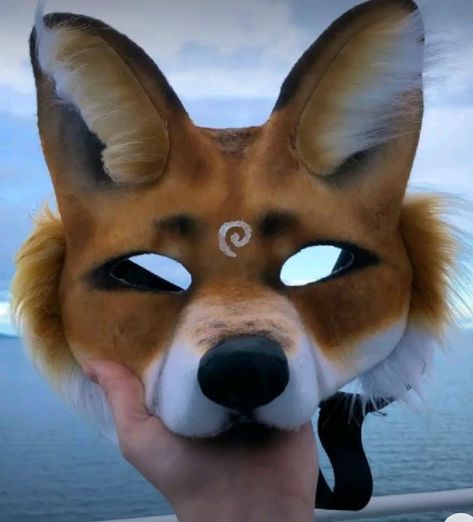 Therian Mask Fox Ideas, Cross Fox Therian Mask, Orange Cat Therian Mask, Wolf Mask Therian, Red Fox Therian Mask, Therian Fox Mask Ideas, Fox Therian Mask Ideas, Therian Mask Ideas Wolf, Therian Fox Mask