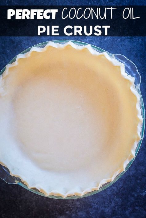 Coconut Oil Pie Crust Recipe, Coconut Oil Pie Crust, Dairy Free Pie Crust, Pie Crust With Butter, Dairy Free Pies, Oil Pie Crust, Pie Crust Recipe, Coconut Oil Recipes, Egg Dishes