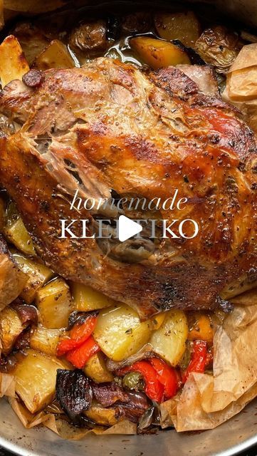 24K views · 1.2K likes | Marina L Georgallides🌞Food Content Creator✨ on Instagram: "DAY 1: EATING GREEK FOR A WEEK🇬🇷 follow @chefmarinie to see what’s next!  This is my new series where I make traditional Greek food to pay homage to my heritage✨  We’re starting off strong with kleftiko - the most tender slow cooked lamb ever!!!  📌RECIPE BELOW - serves 4-6 people   Gather  1.5-1.8kg lamb shoulder  1kg baby potatoes, chopped 3 bell peppers, chopped  2 onions, chopped   For the marinade: 1/2 cup extra Greek virgin olive oil  1/2 cup white wine vinegar  1 lemon, juiced 2 heaped tsp dried oregano  2 garlic cloves, crushed  2 tsp whole grain mustard  1/2 tsp cured lemon (optional) Plenty of salt   Method  1.) Prepare the kleftiko by chopping up the veggies in half and setting them aside in a Slow Cooked Greek Lamb, Traditional Greek Food, Whole Grain Mustard, Lamb Shoulder, Slow Cooked Lamb, Lamb Roast, Food Content, Baby Potatoes, Greek Food