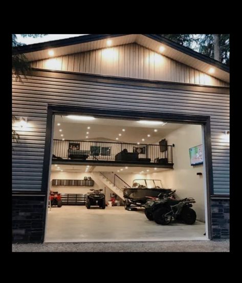 Metal Shop Houses, Shop With Living Quarters, Garage With Living Quarters, Barn With Living Quarters, Plan Garage, Garage Atelier, Garage Loft, Mechanic Garage, Metal House