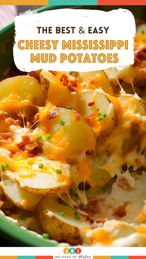 Mississippi Mud Potatoes, Potato Side Dishes Easy, Mississippi Mud, Potato Recipes Side Dishes, Potato Side Dishes, Fascinating Facts, Potatoes Recipe, Food For A Crowd, Potato Dishes