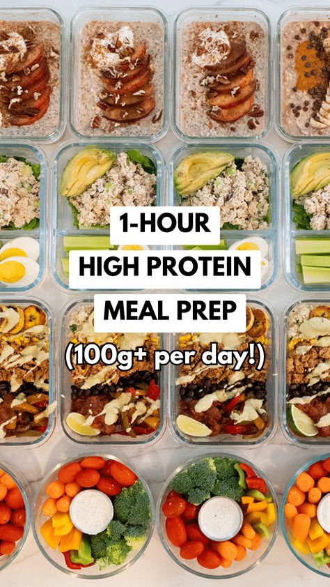 This healthy meal prep menu is for a for work week. All of the recipes are high protein, healthy, and super easy to make. This entire meal prep menu can be whipped up in about one hour. All recipes are gluten free. #mealprep #healthyeating Celiac Meal Prep, Everyday Meal Plan, Good Protein Meal Preps, Bulk Meat Meal Prep, High Protein Meal Prep Gluten Free, Meal Prep Whole Foods, No Prep Meal Prep, Protein Focused Meal Prep, Meal Prep To Build Muscle