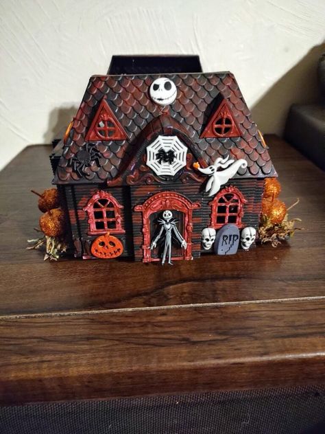 Dollar Tree Haunted House Craft Ideas | Dollar Tree Craft House Craft Ideas, Dollar Tree Haunted House, Craft Ideas Dollar Tree, Haunted House Candle Holder, Halloween Haunted House Diy, Adams Family Halloween, Dollar Store Halloween Diy, Diy Halloween Tree, Haunted House Craft